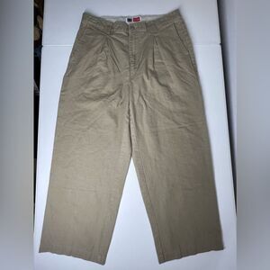 Vintage Arizona High Waist Linen Pants Size 34W/ 25L Beige